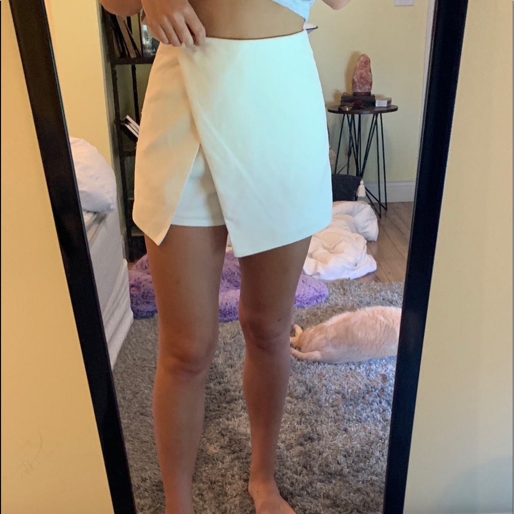 White Skort